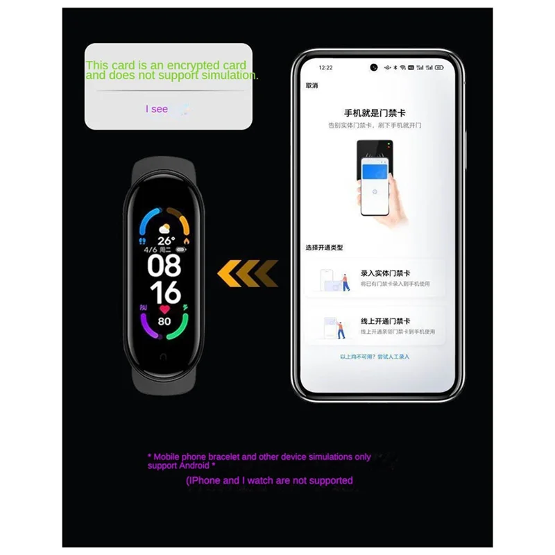 ABUO-NFC Read-Write Device, Card Reader, Encrypted Access Control Decoder, Compatible With Bluetooth ICID Phone