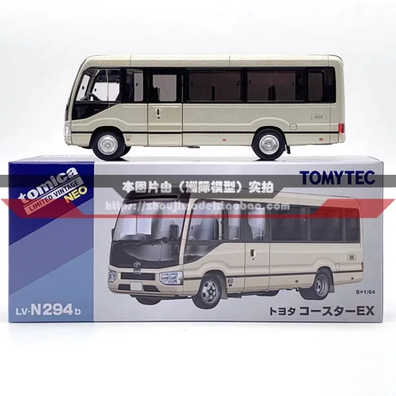 TOMICA TLV 1:64N294b Toyota Coste EX cor champanhe, carro de simulação em miniatura fundido em liga modelo de jogo de maré, presente de brinquedo de menino.