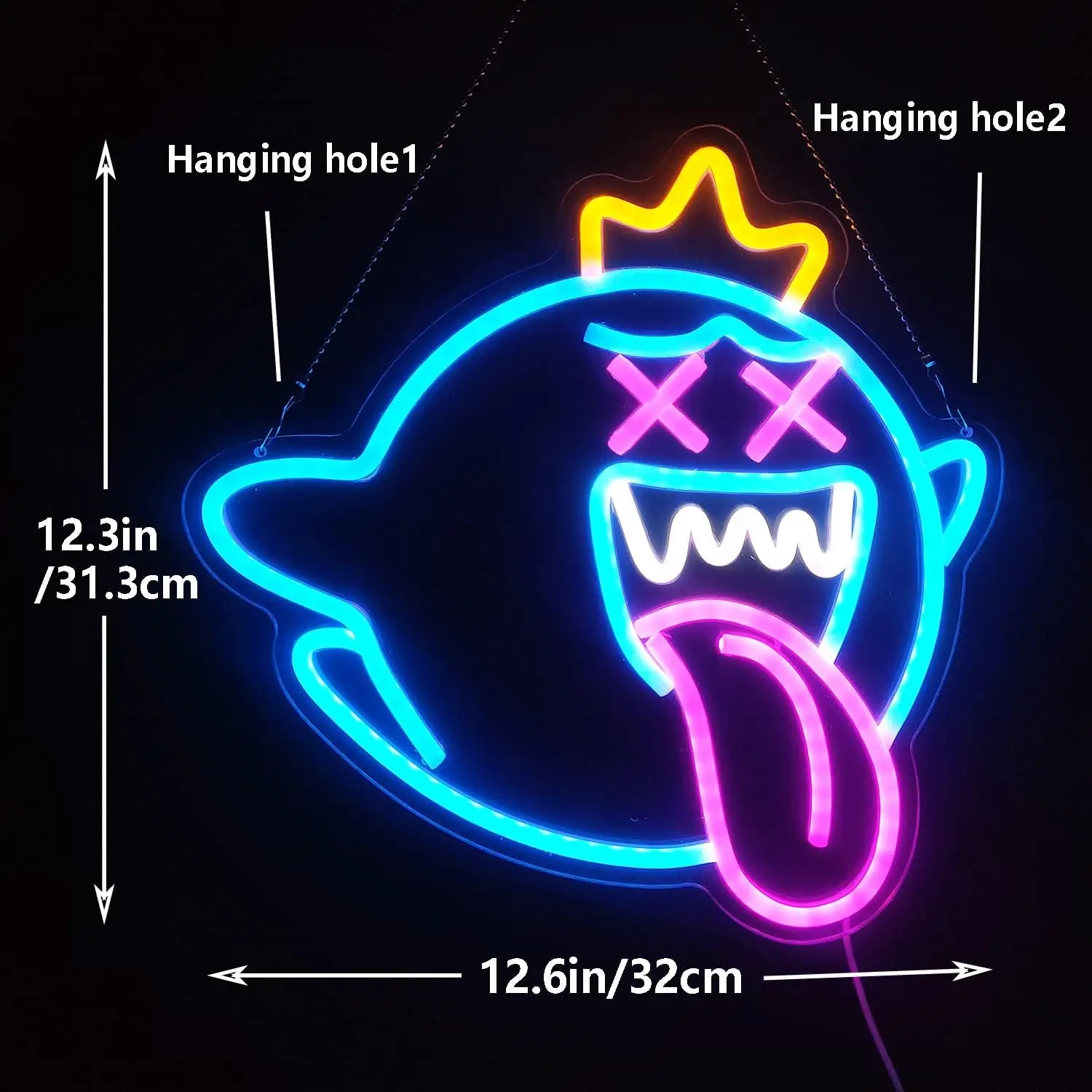 Letrero de neón de Anime, luz LED regulable por USB para dormitorio, sala de juegos, Bar, decoración del hogar, regalo personalizado de Navidad, luz nocturna