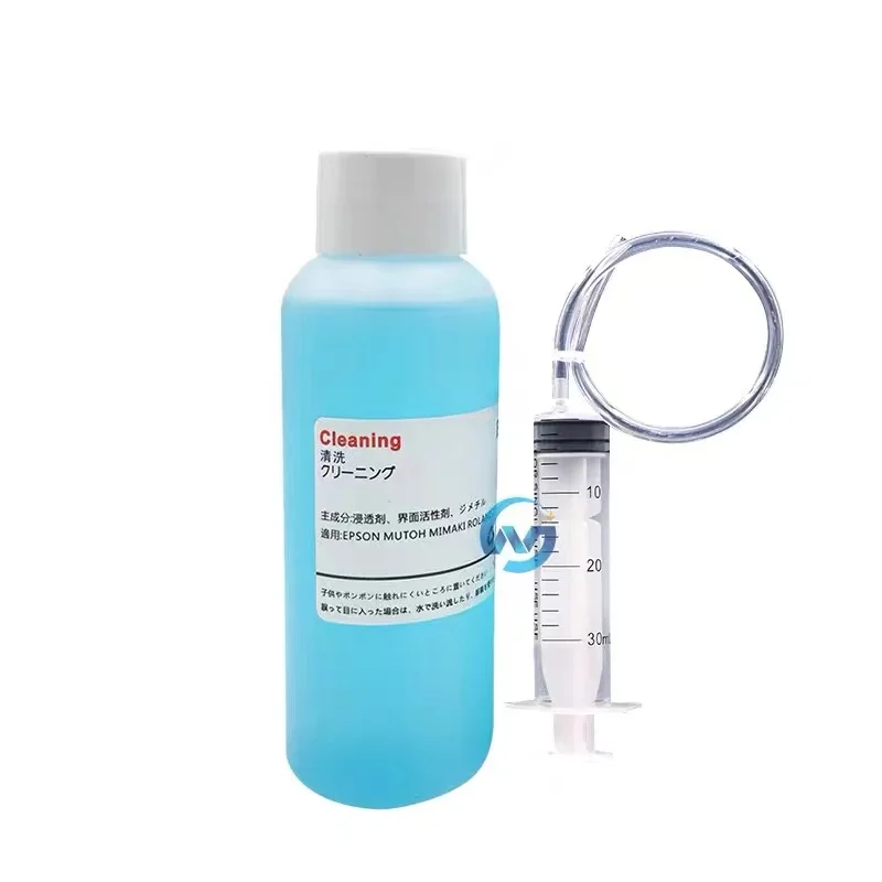 Kit de limpeza de cabeçote de impressão 100ml para epson canon hp i3200 4720 cabeça de impressão dtf líquido de limpeza para tinta de sublimação pigmento corante
