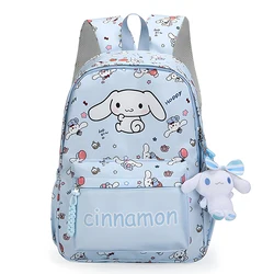 Plecak z serii Cinnamoroll, zestaw tornistrów z kreskówek Anime, plecak o dużej pojemności na co dzień, plecak podróżny dla dziewczynek dla dzieci