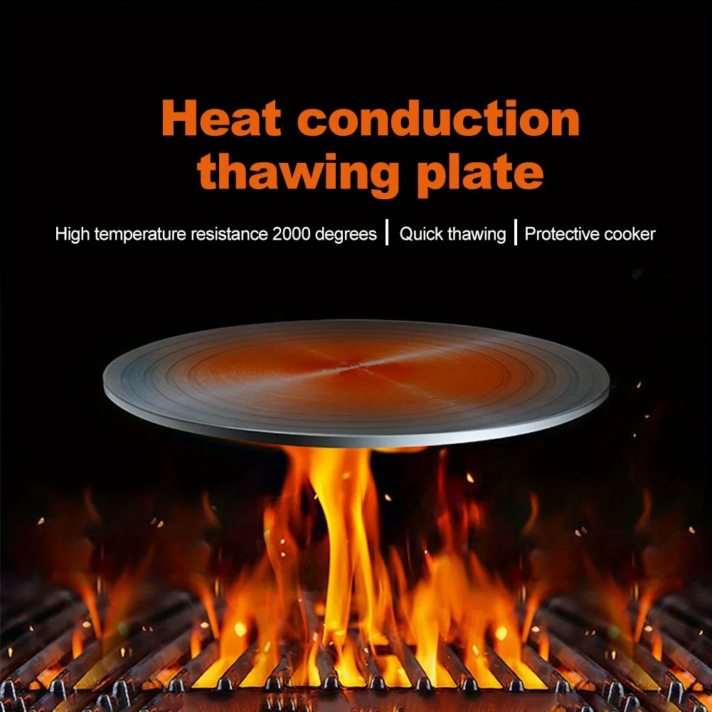 1 pc Multifunctional Fast Thawing Plate, Fast Thawing Uniform Heating, Aluminum Physical Melting Ice Tool, Flame Protection