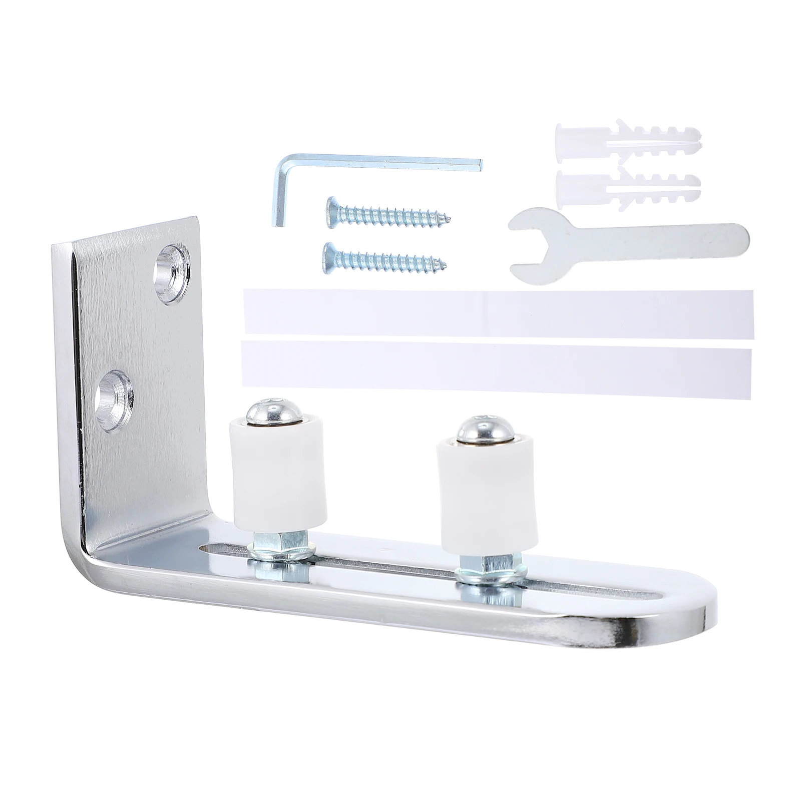 

Adjustable Steel Guide for Barn Sliding System Anti Scratch Groove Wall Mount Door Roller Hardware Metal Smooth Stable No Floor