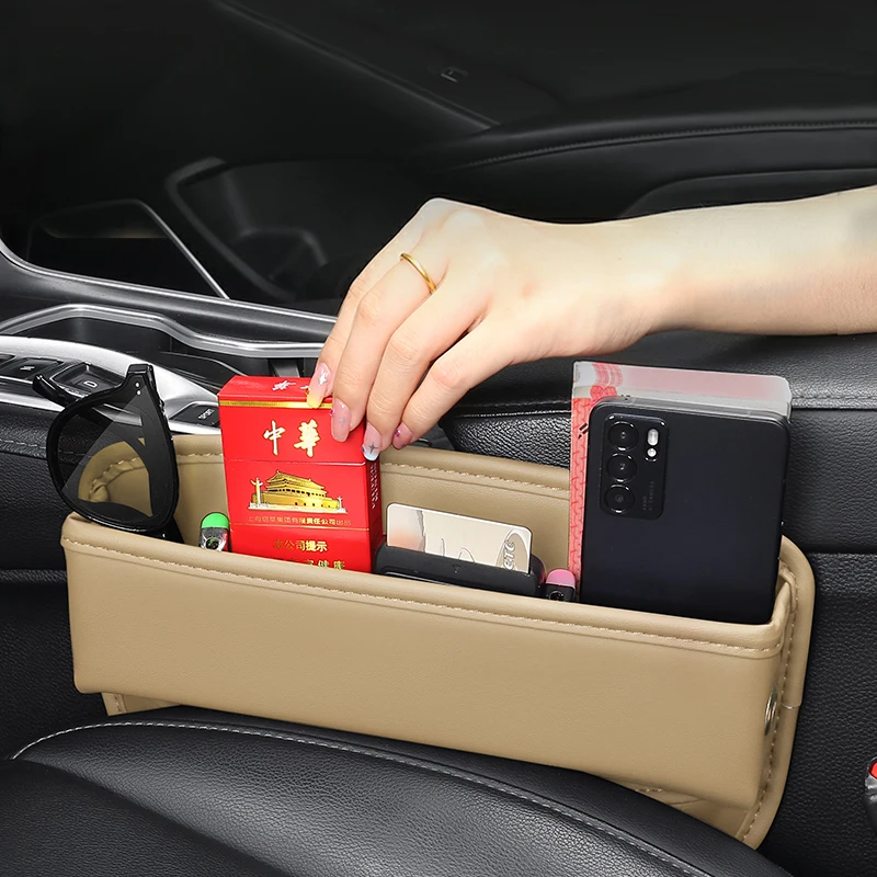 Car Seat Crevice Storage Box For Hyundai Sonata LF Palisade Key Card Phone Reserved Charging Multi-function Pocket Organizer Bag 3