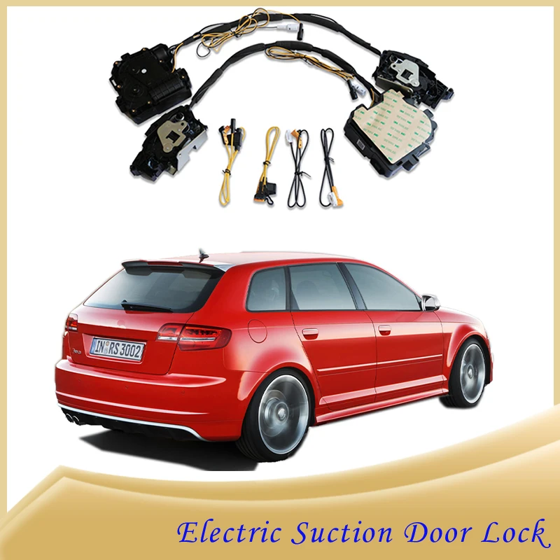 Smart Auto Electric Suction Door Lock for Audi A6 A4 Q5 Q7 2014-2023 Automatic Soft Close Door Super Silence Car Vehicle Door