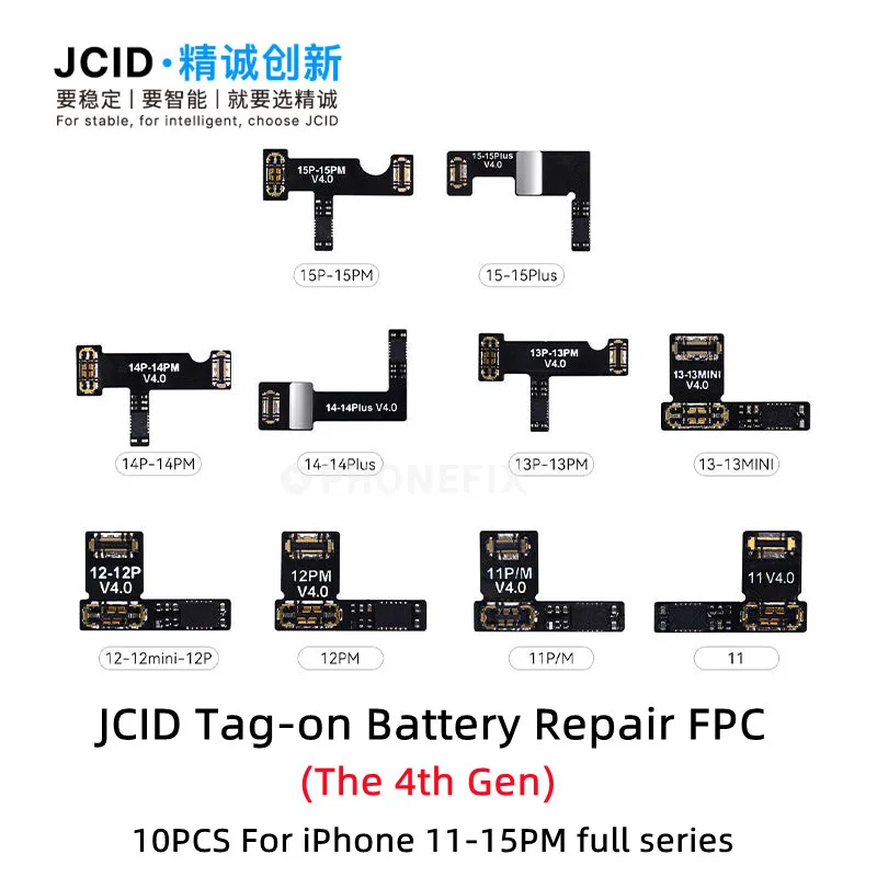 JC V1SE Battery Repair Flex Cable Re-modify Phone Battery Health information for iPhone 11 12 13 14 15 16 PM Battery Read Write