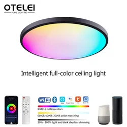 TUYA Smart LED Ceiling Light RGB WIFI Voice APP Control Alexa Google Home Light Bedroom Living Room Decoration Lighting Fixtures