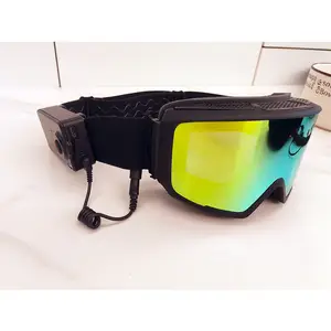 Lunettes de ski chauffantes electrothermiques systeme anti buee avec lentille magnetique ecran facial de ski lunettes de snowboard personnalisees AliExpress