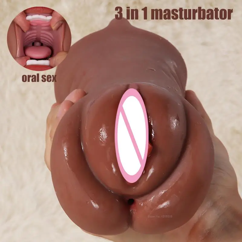 Artificial Vagina Blowjob Pussys for Men 3 in 1 Sex Toys Analsex Toy Fake Pussy to Transar Masturbators Sexe Gadgets Hentai Porn