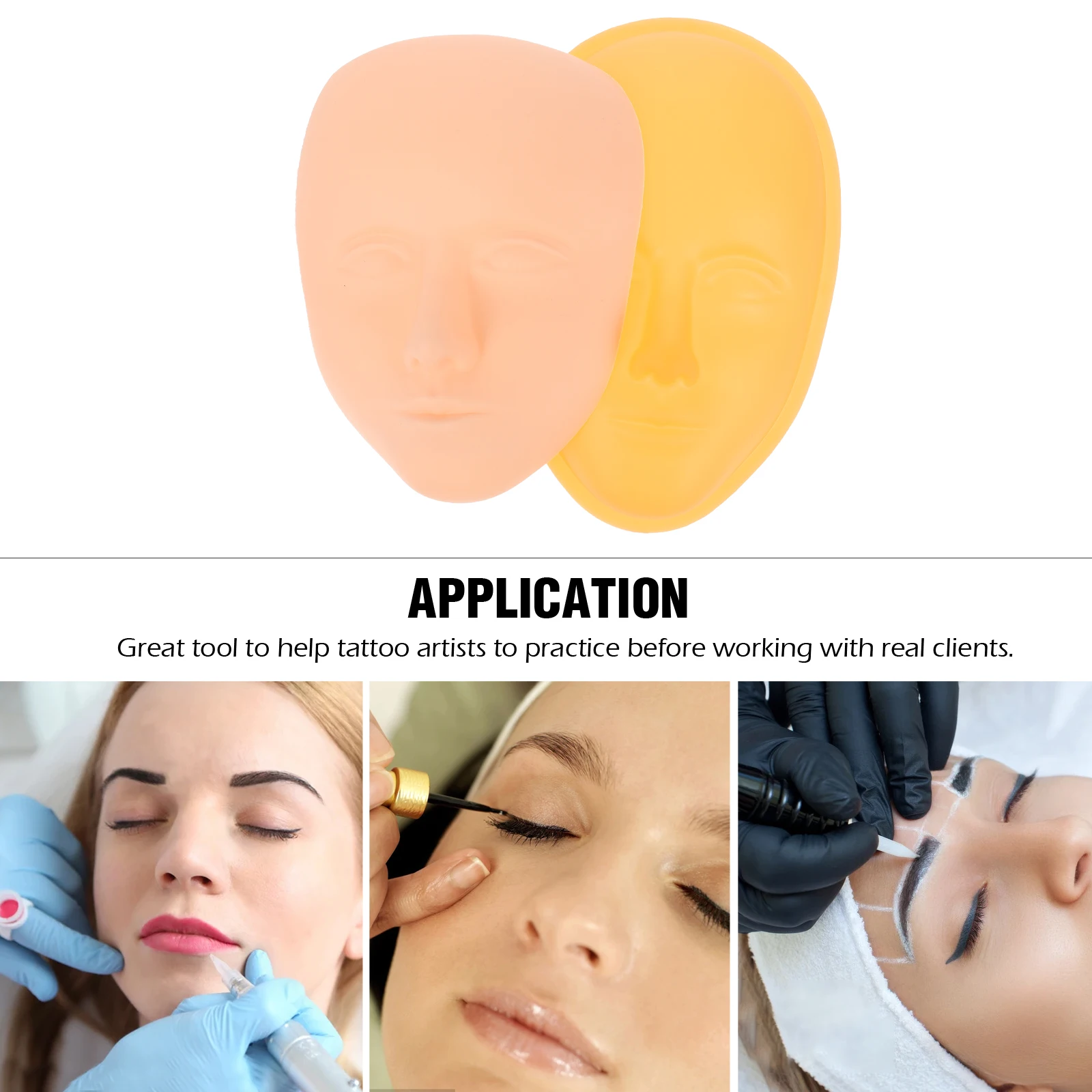 

Tattoo Practice Skin Embroidery Base Blank Fake Silicone Training Tool Artificial Practice Skin for Tattoo Kits Accessories