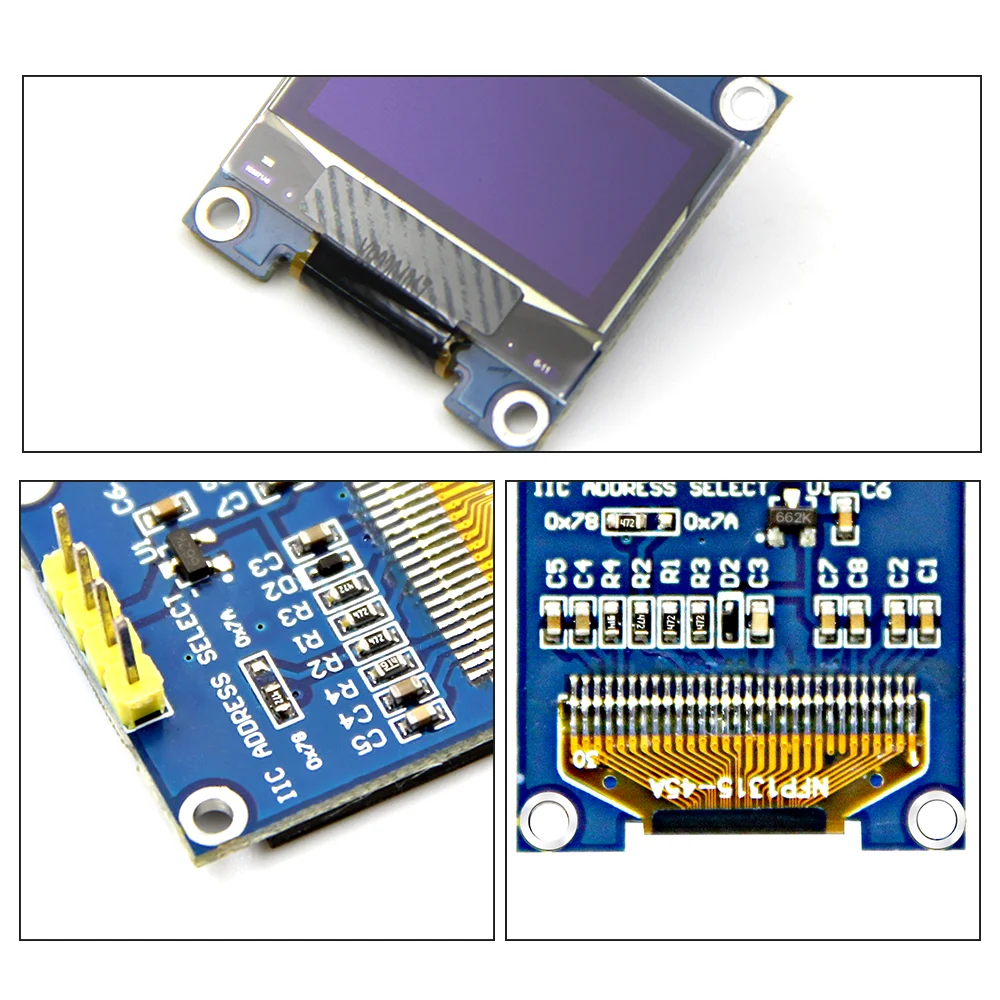 Módulo de exibição serial oled iic de 0.96 polegadas 128x64 i2c ssd1306 12864 placa de tela lcd para arduino