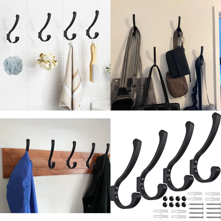 

Сверхмощные большие настенные металлические крючки для одежды для подвешивания пальто, шарфов, сумок, полотенец, ключей, кепок, чашек и шляп в прихожей bedro