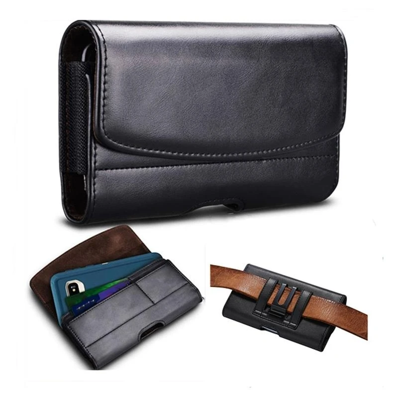 

PU Leather Credit Card Holder Phone PU Leather Belt for Case with Belt Clip Loop Closure