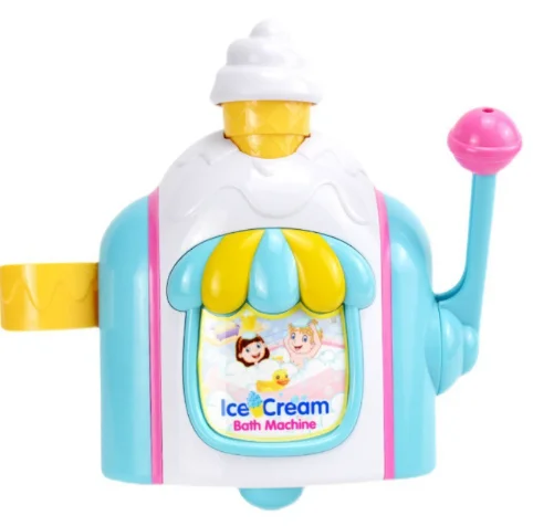 

Kids Bubble Foam Machine Car Bath Toys Powerful Suction Toddler Ice Cream Maker Sensory Play Delicate Supplies for Home Decor
