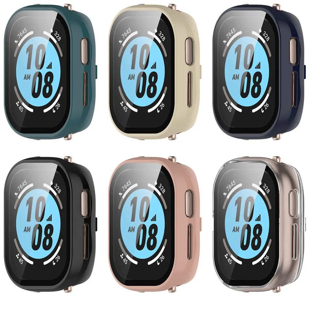 Case Cover and Tempered Glass Screen Protector For HUAWEI honor watch4(TMA-L19) Frame High Quality PC Slim Protective Accessorie