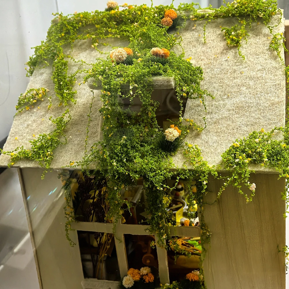 لتقوم بها بنفسك ديوراما محاكاة موس فاين نبات الخضرة نموذج شارع بناء المشهد اكسسوارات الديكور 6 جرام