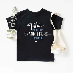 Future Of The World Big Brother/Sister Kids T-Shirt annuncio del bambino T-Shirt in cotone per bambini in gravidanza estate ragazzi vestiti per ragazze