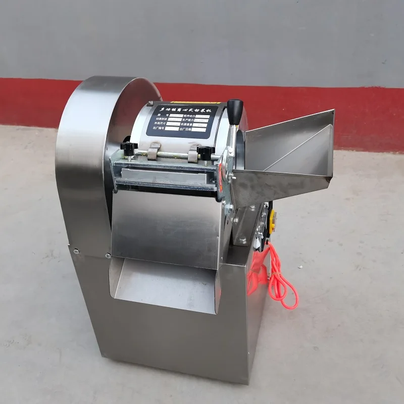 ماكينة تقطيع الخضروات التجارية متعددة الوظائف، ماكينة تقطيع كهربائية من الفولاذ المقاوم للصدأ، ماكينة تقطيع البطاطس والليمون