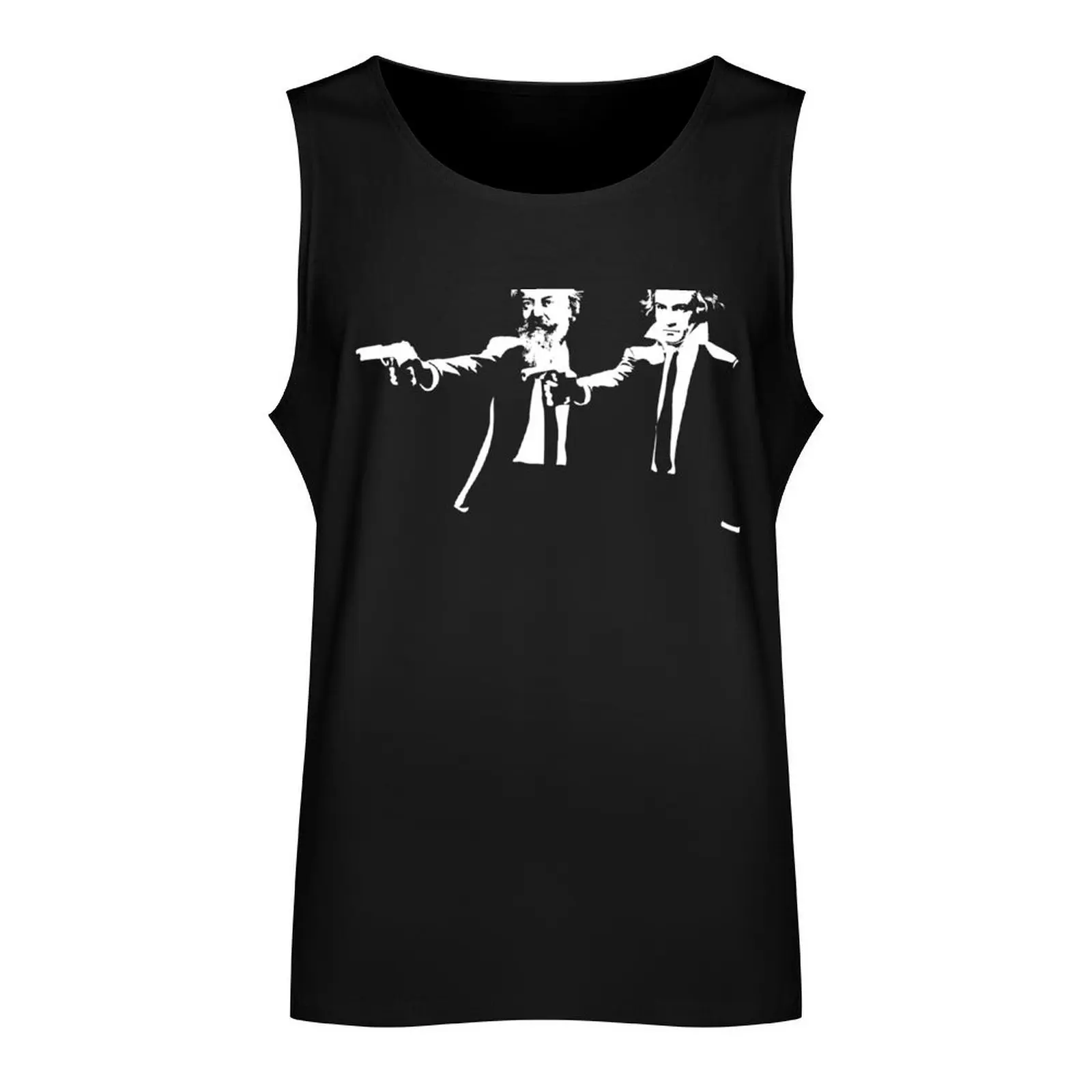 Johannes Brahms and Ludwig van Beethoven Tank Top men clothings basketball clothing Men's gym articles