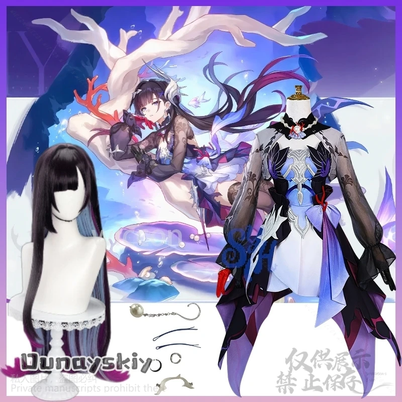 

Helektra Косплей Игра Honkai Star Rail Аниме Костюм Фиолетовый Черный Сексуальное Платье Y2K Лолита Джирай Kei Девушки 코스프레 Хэллоуин Вечеринка Cos