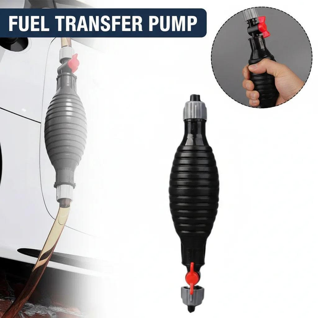 2M Manual Oil Pump for Truck Car Fuel Tank Urea Injector Water Suction Pump Oil Suction Pipe Automotive Maintenance Equipment