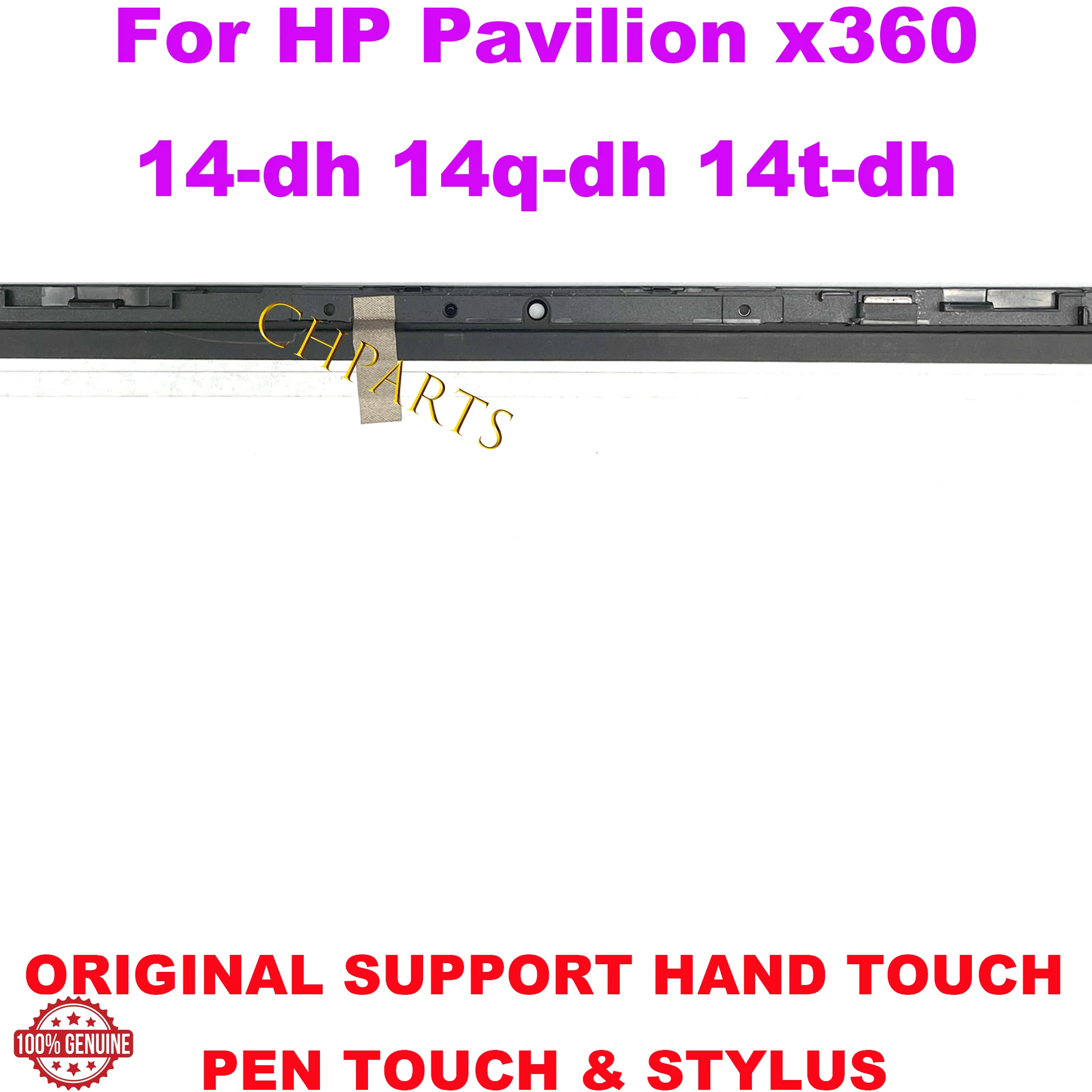 Imagem -03 - para hp Pavilion X360 14-dh 14-dh1000nf 14dh1002nw 14 Dh1003 Painel de Substituição do Conjunto de Display Lcd Digitador da Tela de Toque do Portátil