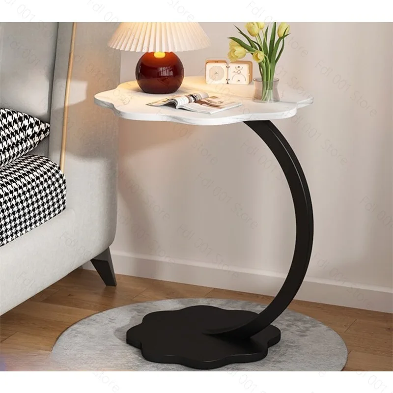 Creative Pattern Small Coffee Table Simple Living Room Sofa Household Small Apartment Bedroom Bedside Table Corner Table