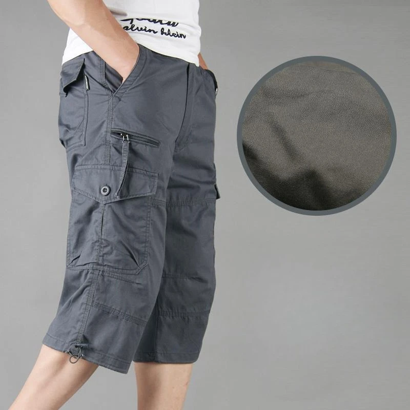 Mens Cargo Shorts Loose Fit Lightweight Outdoor Sports Shorts with Multiple Pockets