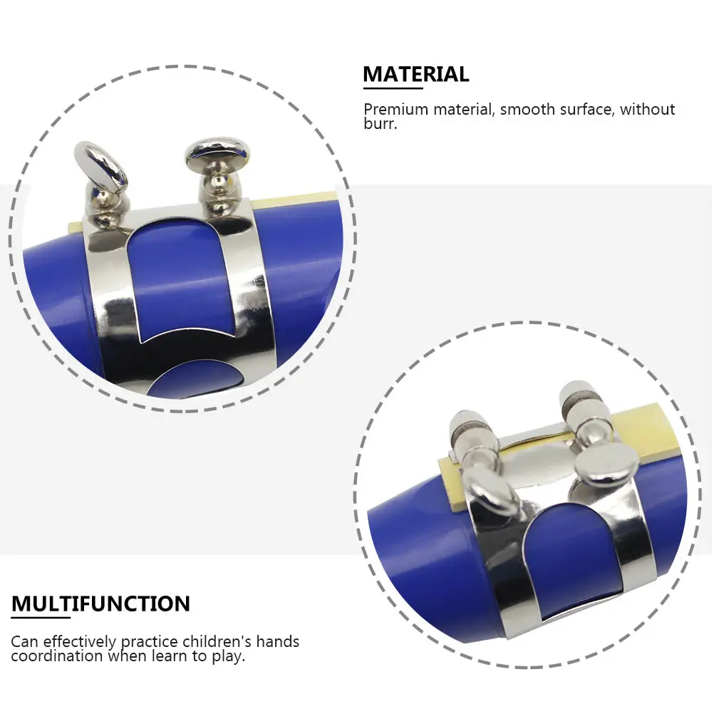 

1 set 1 Set Mini Saxophone Beginner Easy Saxophone Durable Abs Resin Portable Pocket Instrument For Kids Musical Education Blue