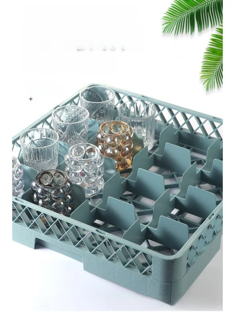 大型ガラスカップホルダー-ワイングラスバスケット-収納ボックス-野菜洗いフレーム-ナイフフォークバスケット-水切りトレー-食洗機対応