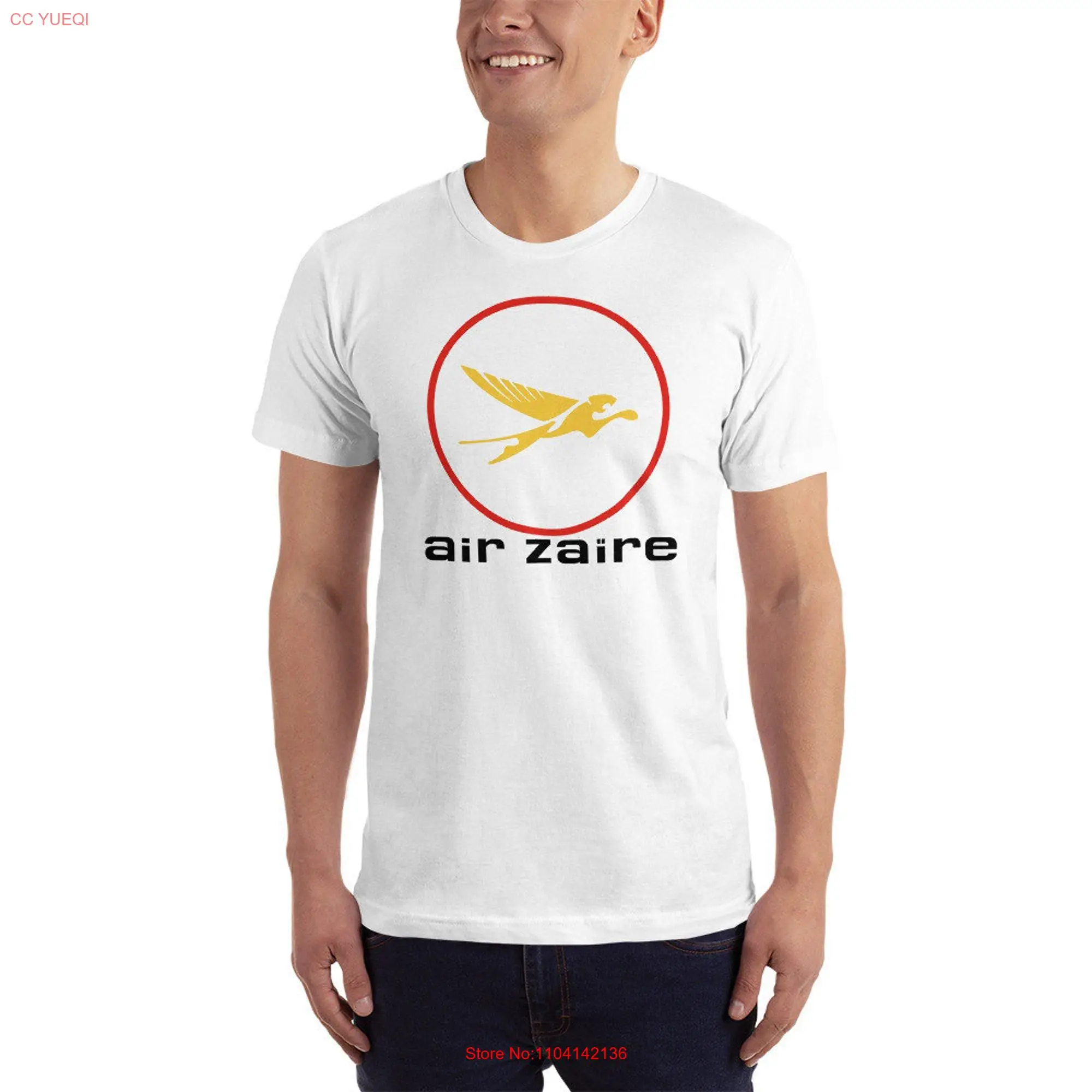 Air Zaire T Shirt Sizes Small 3XL Retro Airlines long or short sleeves