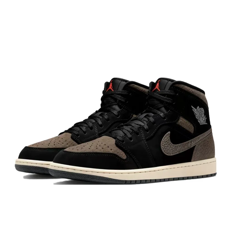 

Nike Air Jordan 1 Mid Retro Basketball Shoes for Men - Comfortable, Slip-Resistant, Durable, Cushioned IB7110-002
