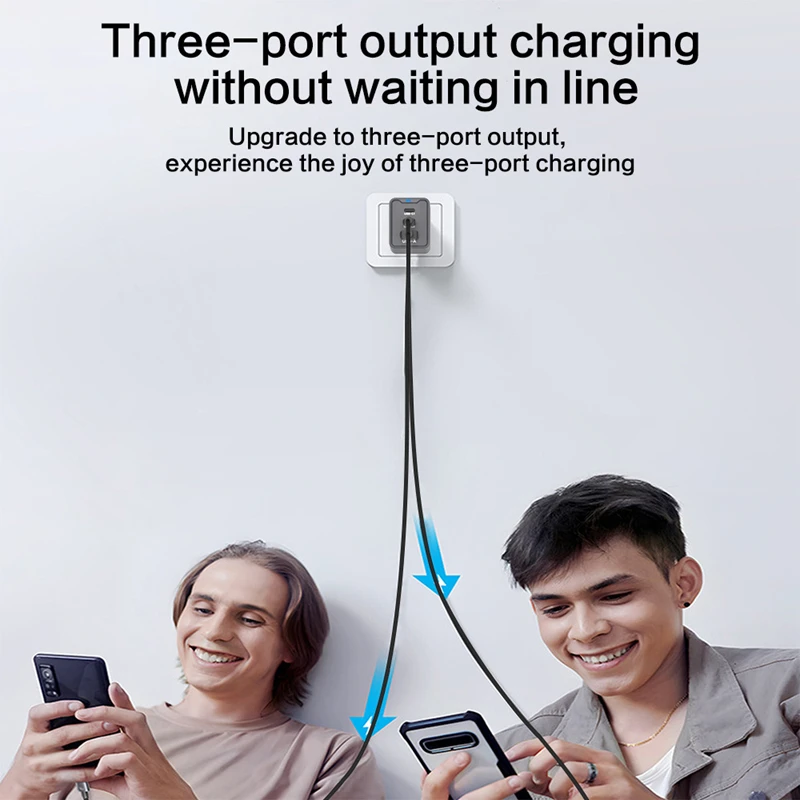 Lenovo 120W Ladegerät Dual-Port PD Adapter Schnellladestation für Smartphone Universal EU US UK Stecker Wandladegerät – Detail 6