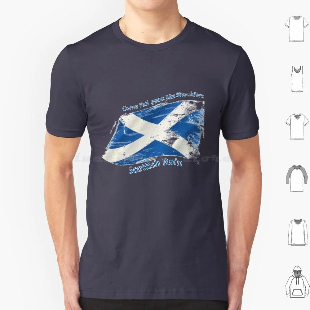 Camiseta Scottish Winds, talla grande, 100% algodón, Scottish Winds Rain Frightened Rabbit Hutchison Music, bandera de Escocia, Samh