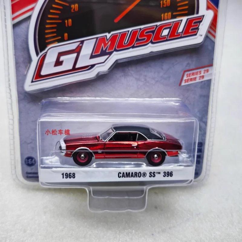 

Greenlight масштаб 1:64, Camaro's SS 396 1968, гальванический красный сплав, имитационная модель автомобиля, статическая коллекция, украшенный праздничный подарок
