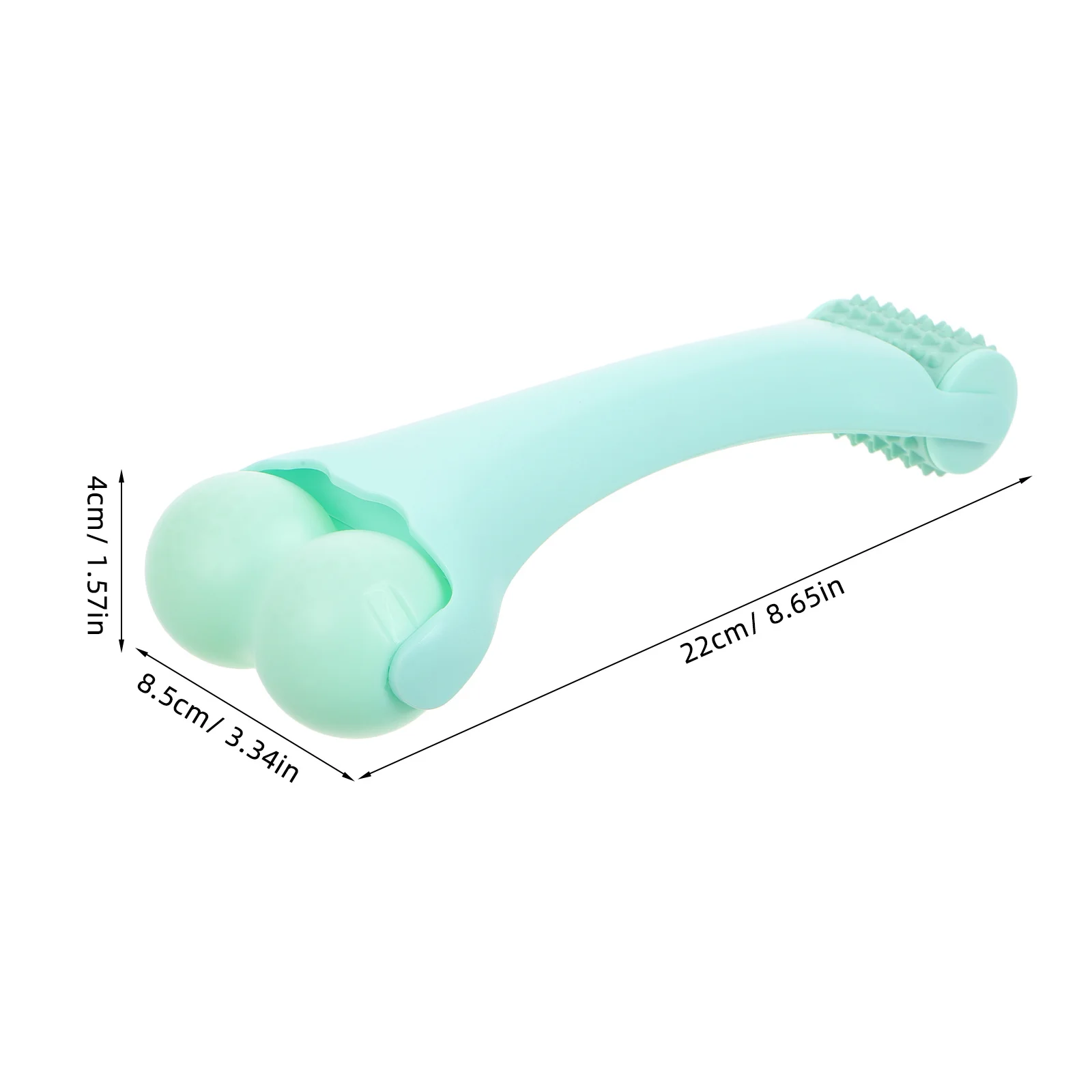 جهاز تدليك الوجه برأس مزدوج، أداة العناية بالبشرة المحمولة، مادة السيليكون الآمنة، استرخاء العضلات، السفر المحمول #3