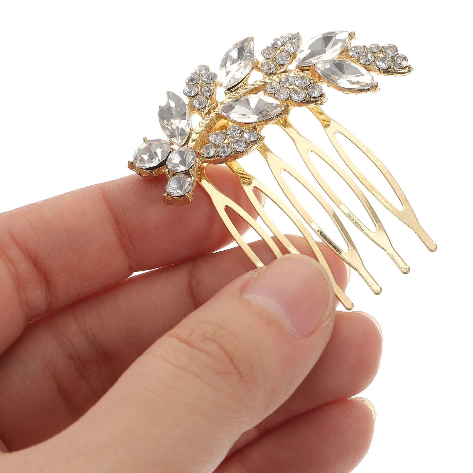 

Rhinestone Hair Comb Bridal Accessories for Women Wedding Hairpin Pins Bride Decorations Lightweight Alloy Hairpiece Charming