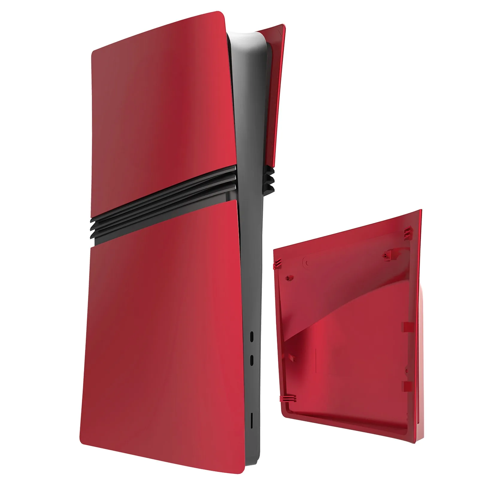 For PS5 PRO Digital Edition Console Case For PS5 PRO Optical Drive Replacement Red Color Protective Console Shell Scratch Cover