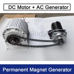 20KW Permanent Magnet Generator 48V 96V 220V 230V 380V Low Speeds Electric Power Generator With DC Motor For Home Use