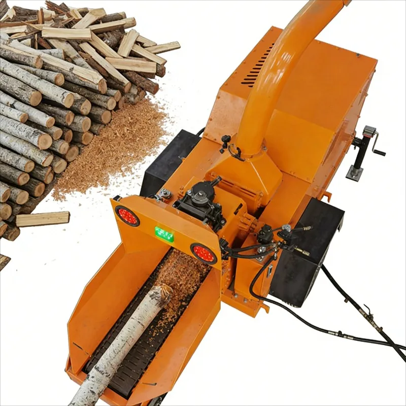 Customized Customized Tree Log Wood Crusher Pulverizer / Wood Crushing Grinding Machine For Sawdust