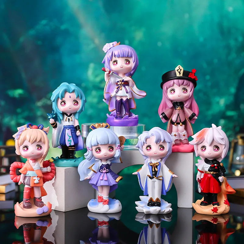 

10cm Genshin Impact 2nd Anime Blind Box Surprise Lucky Box Gifts Mystery Box Action Figures Toys Cute Box Chidren Gifts