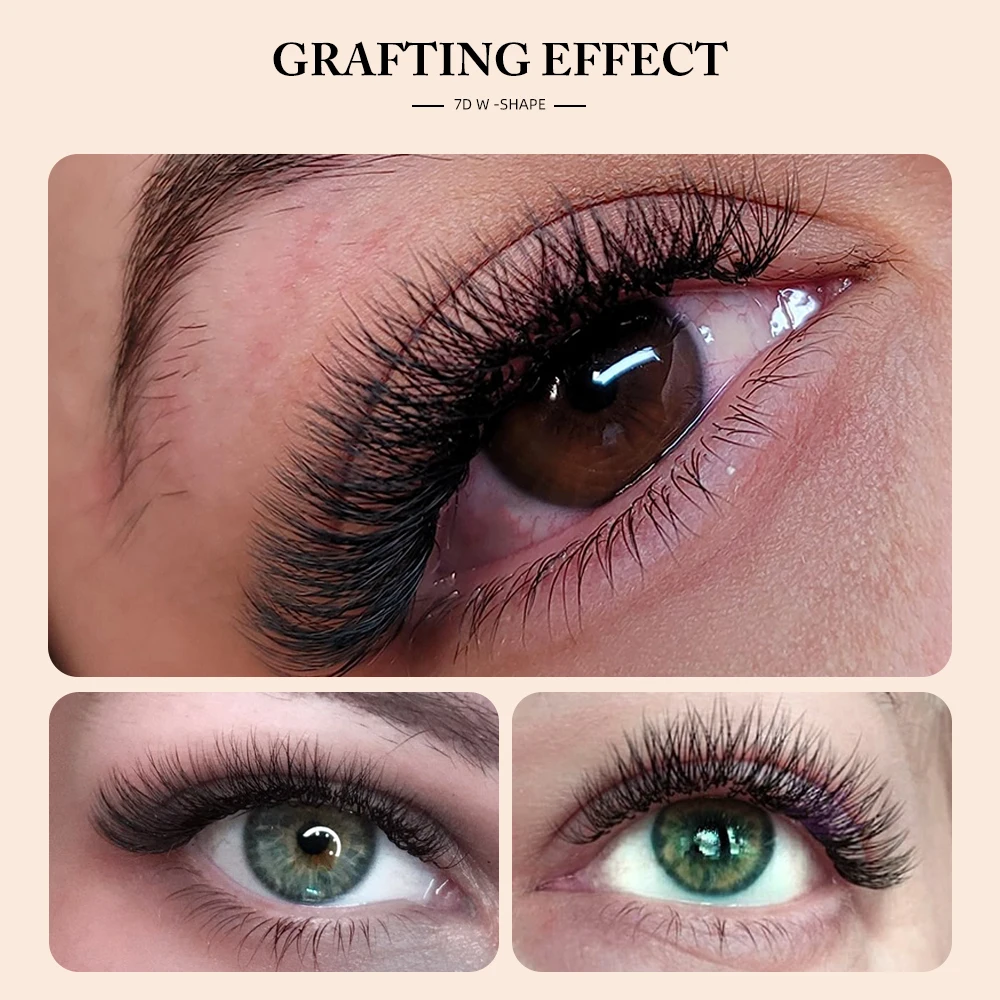 Yelix W Shape Lash YY Lash Automatic Flowering 5D/7D/8D D Curl Premade Fans Eyelashes Extensions Natural Soft Individual Lashes