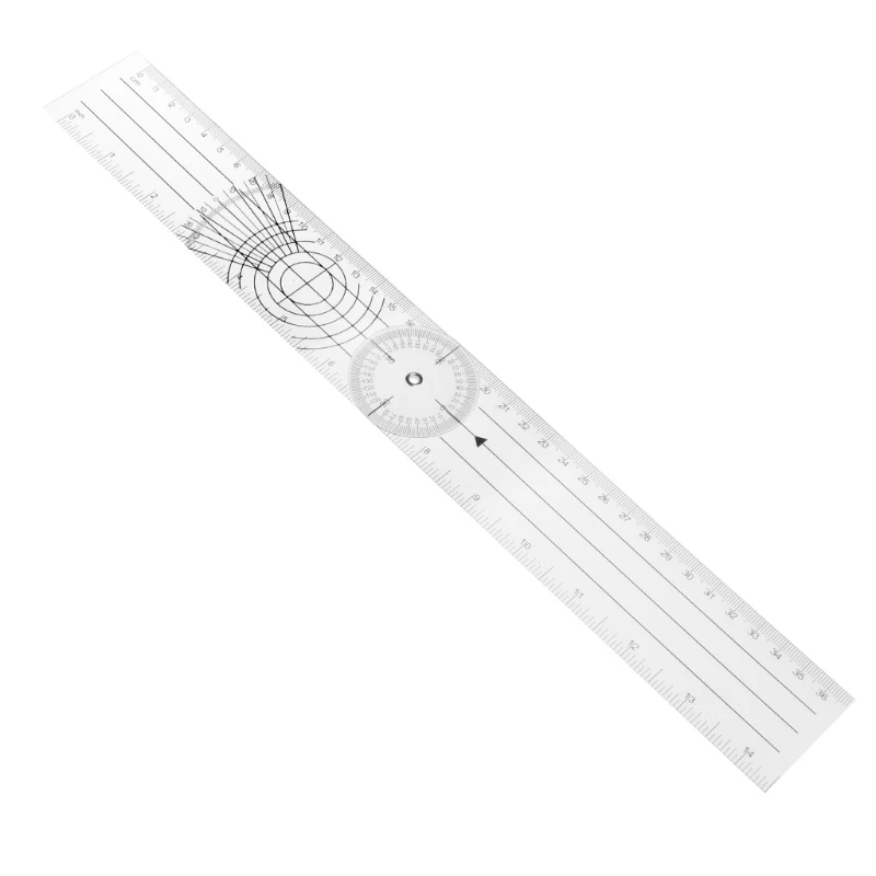 Multifunctional 360 Degree Goniometer Medical Spinal Ruler for Measure the Movement of Such As Elbows