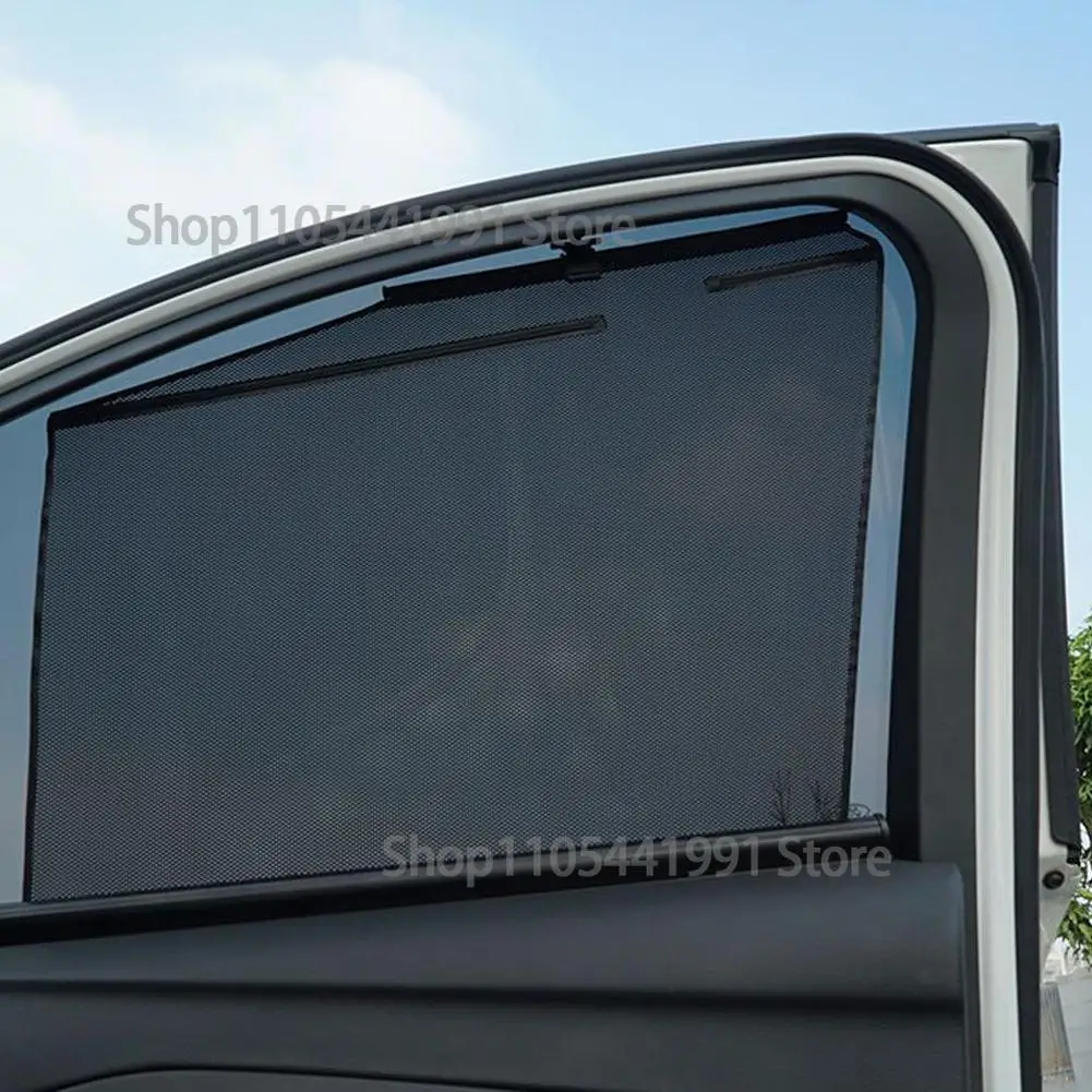 Auto-Seitenfenster-Sonnenschutzvorhang, einziehbarer Seitenfensterschutz, UV-Schutz, Autozubehör – Detail 5