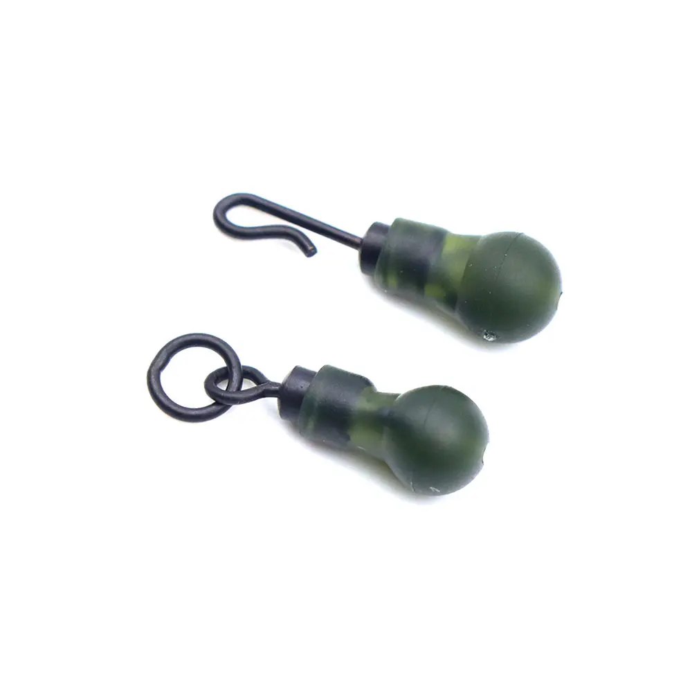 20 قطعة اكسسوارات صيد سمك الشبوط تلاعب الشعر المفاجئة يدور موصل عازلة Chod الخرز المطاط مكافحة تشابك كم لصيد سمك الشبوط