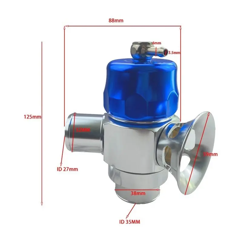 A98M Dual Port Blow Off Valve Turbocharger Dump BOV For Subaru For Lancer Evo 8 9 X Ralliart Colt GSR Engines A view 6