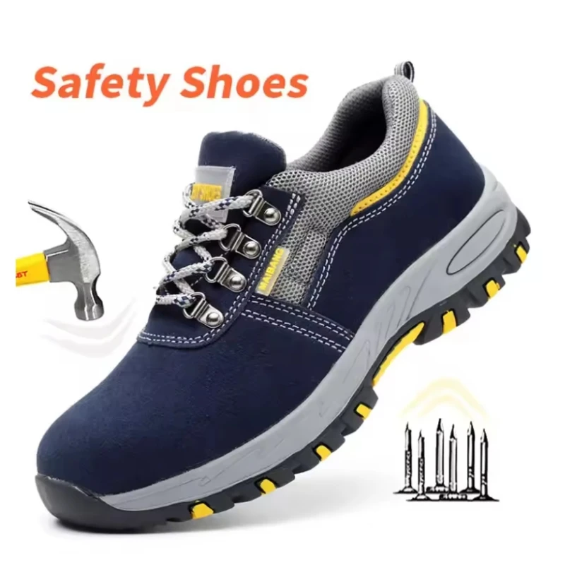 

Мужские ботинки, устойчивые к ударам, мужская защитная обувь, нескользящая износостойкая рабочая обувь, низкие мужские кроссовки, новинка 2025, Zapatos