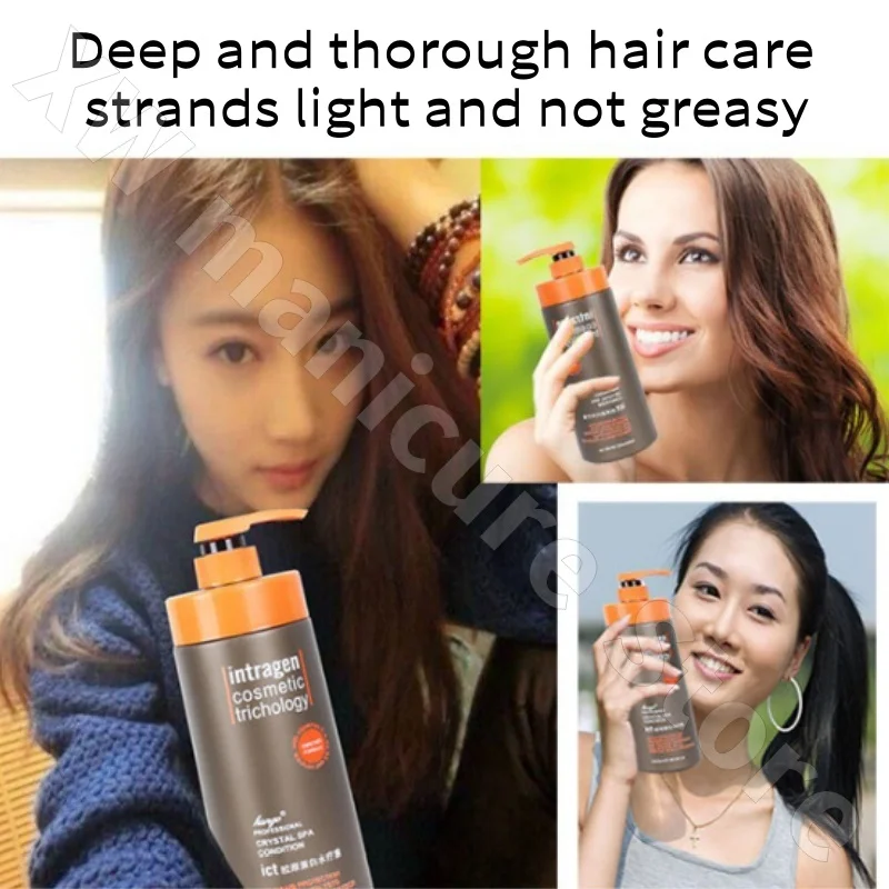 Collagen Hydrogen Conditioner Hydrating Smoothing Hair Mask No Steaming Repair Dry Frizzy Hair Care Baking Oil 1000g