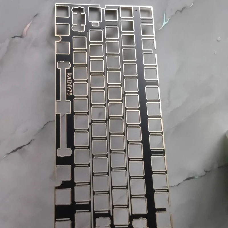 

Rainy75 Positioning Plate for Mechanical Keyboard Customized PC POM PP FR4 Carbon Anode Aluminum Plate Keyboard Accessories Gift