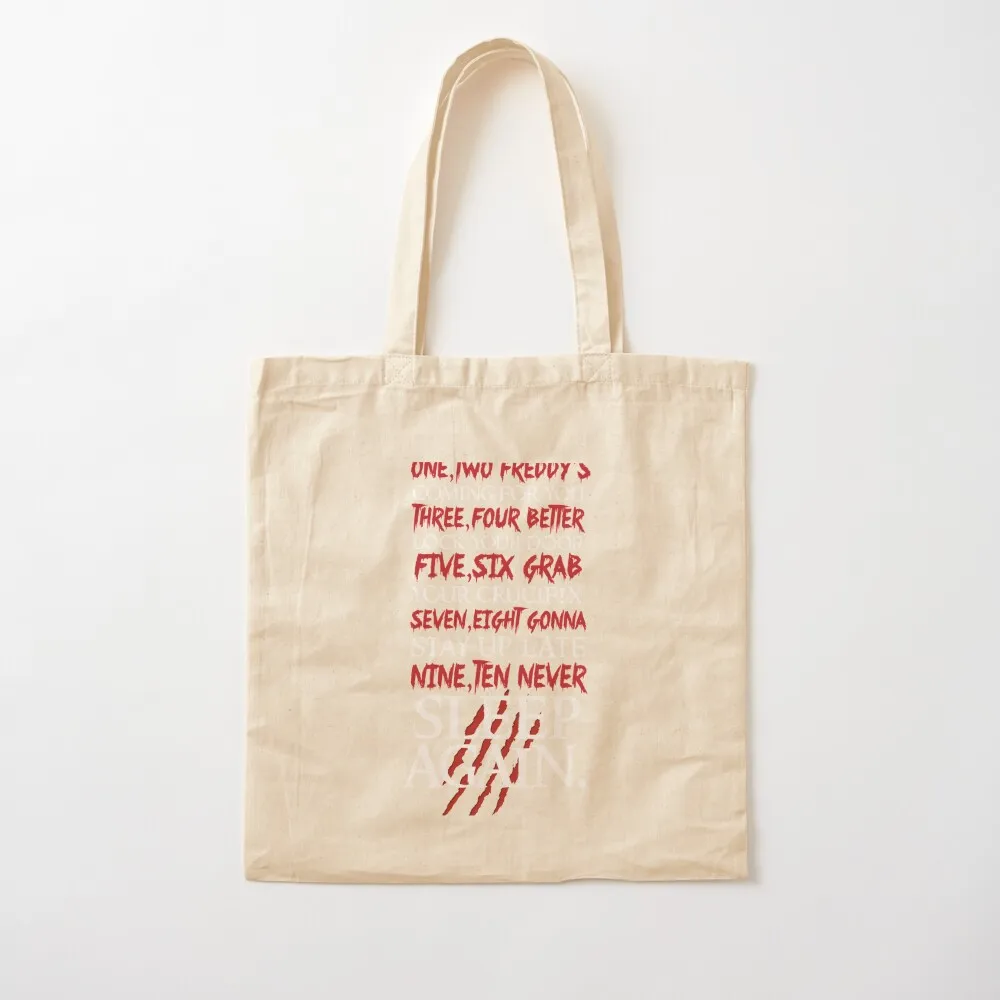 1, 2 Freddy's Coming For You... Essential Tote Bag Gift bags Reusable bags Customizable tote bag shopping cart bags